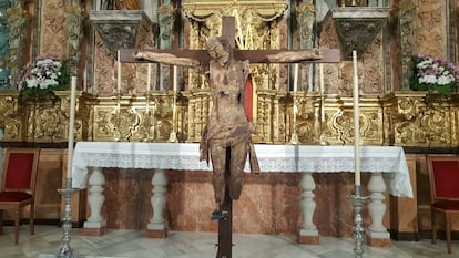 Figura localizada en la parroquia de Santa María Magdalena.