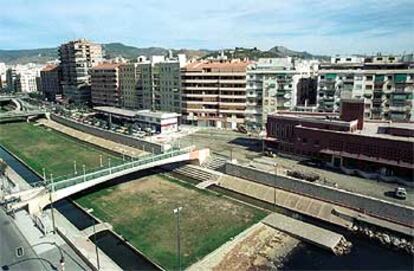 Vista aérea del edificio del nuevo Centro de Arte Contemporáneo de Málaga.