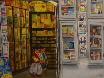 'Comprant petardos', una de las obras de Botella