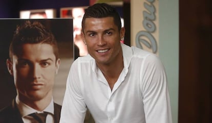 Cristiano Ronaldo, durante un acto promocional de su perfume.