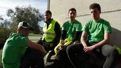 De izquierda a derecha, Carlos J. López, Francisco J. Maeso, Pedro L. Cejudo y Alberto Cano.