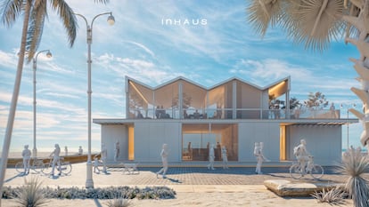 Figuración virtual de las futuras arrocerías de la Malva-rosa facilitada por la empresa Inhaus.