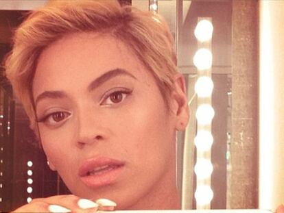 Beyoncé, en una de las fotos que colgó en Instagram.