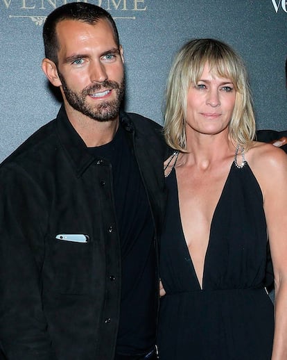 Robin Wright y su marido Clément Giraudet.