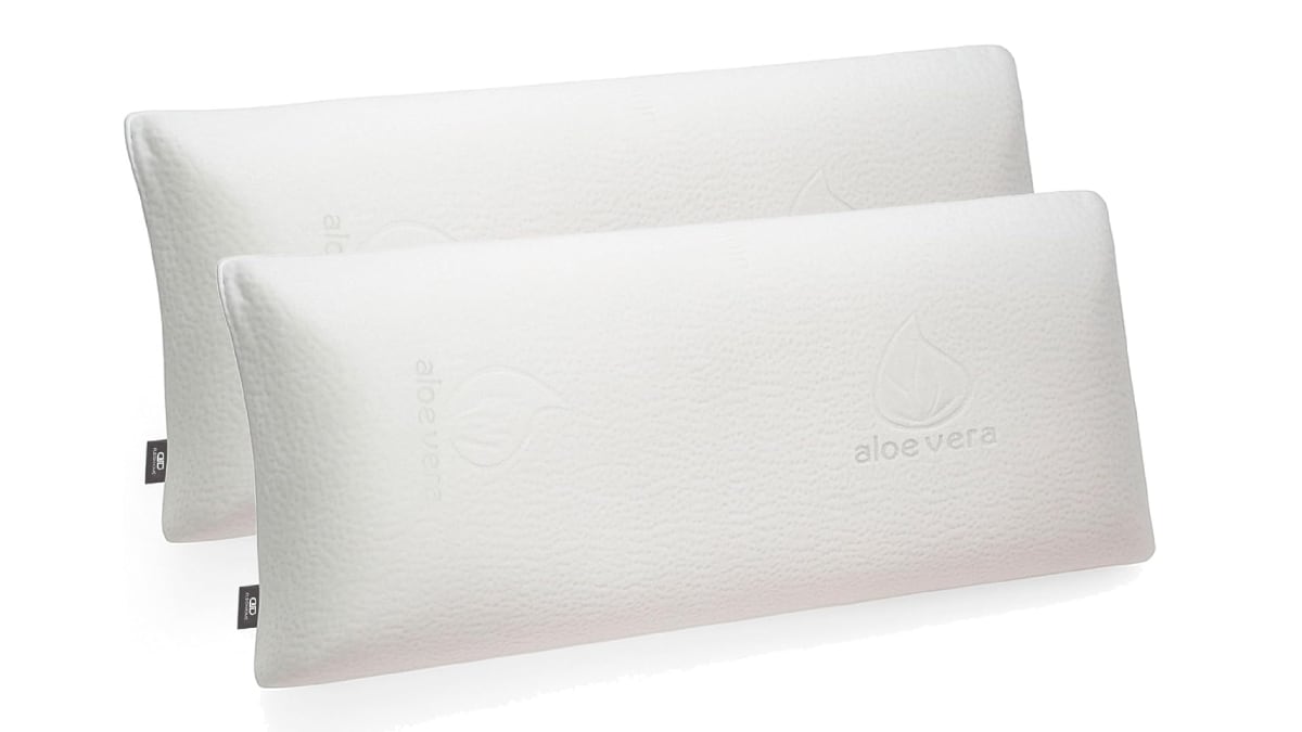 'Pack' de dos almohadas viscoelásticas de aloe vera.