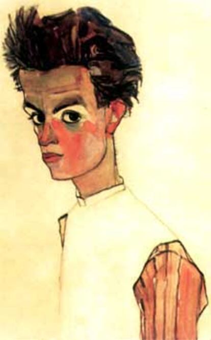 Autorretrato (1910), de Egon Schiele.