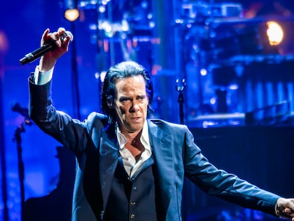 Nick Cave durante un concierto la semana pasada en Verona, Italia.