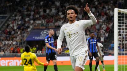 Leroy Sane celebra su gol ante el Inter en la primera jornada de la Champions.