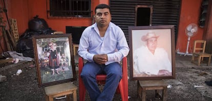 Luis López, hijo de Domingo, en la casa familiar