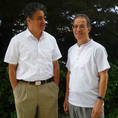 Dos de los participantes en el congreso de femtociencia celebrado en Toledo: Majed Chargui (izquierda) y Abderrazzak Douhal