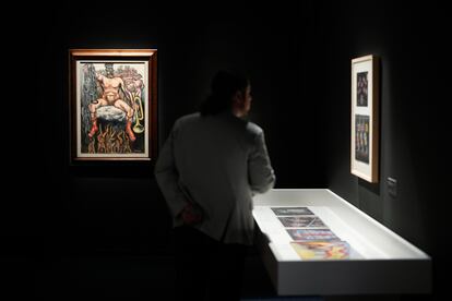 Al fondo de la sala 'El Tirano', de José Clemente Orozco.
