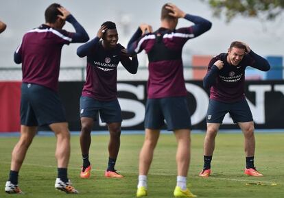 Entrenamiento de la selecci&oacute;n inglesa