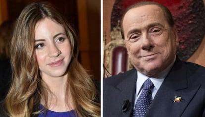 Lavinia Palombini, de 21 años, y Silvio Berlusconi, de 79 años.