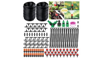 sistema de riego automático para las plantas del hogar.