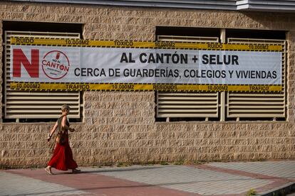 El Colegio Alemán de Madrid y la parcela donde se construirá el cantón de Montecarmelo.