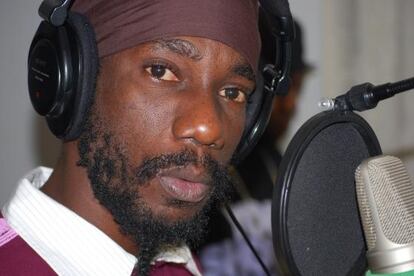 El cantante jamaicano de &#039;reggae&#039; Sizzla Kalonji.