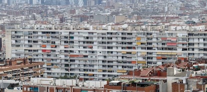 Vista general de viviendas en Barcelona.