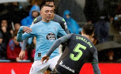 Aspas, ante Zubeldía.