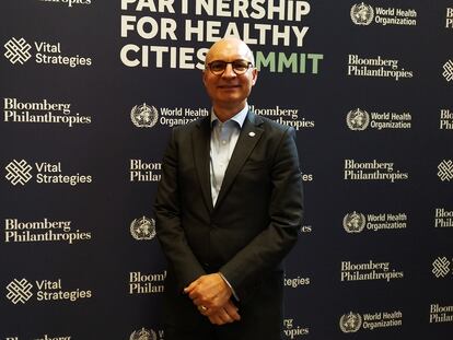 José Luis Castro, director ejecutivo de Vital Strategies, durante la Cumbre de Ciudades Saludables la pasada semana en Londres.