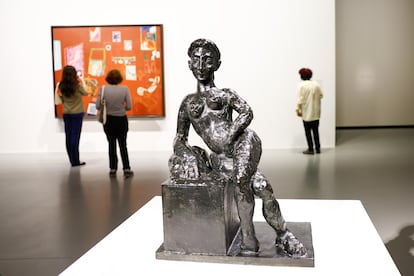 View of the exhibition 'Matisse: L'atelier rouge', at the Louis Vuitton Foundation in Paris.