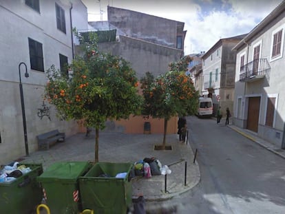 Calle Martí Metge en la localidad mallorquina de Inca, donde ocurrieron los hechos.
