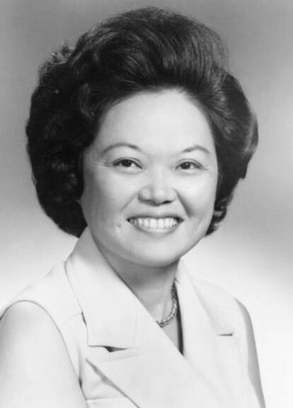 Patsy Mink fue la primera mujer no blanca en el Congreso de Estados Unidos en 1964.