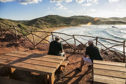 La playa menorquina de Cavalleria.