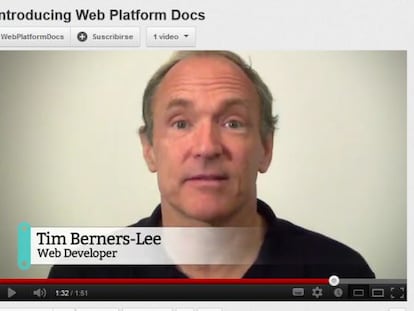 Tim Berners-Lee presenta Web Platform Documents.