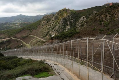 Valla fronteriza de Ceuta con Marruecos en una imagen del pasado noviembre.