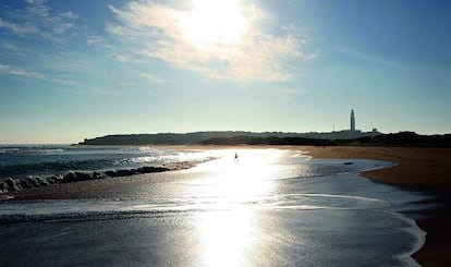 La Marisucia beach lies next to the Trafalgar lighthouse.