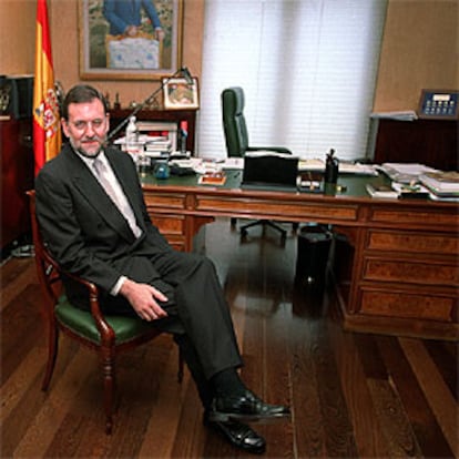 Mariano Rajoy, vicepresidente del Gobierno,  en su despacho.