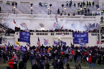 Rioters at the US Capitol on January 6, 2021, in Washington.