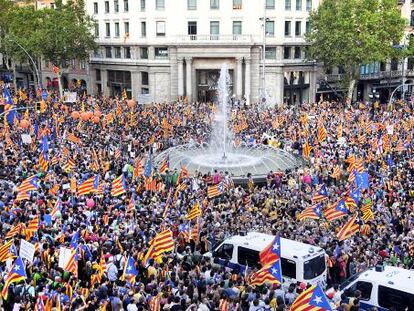 anifestació de l'11 de setembre a Barcelona.