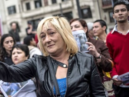 Manifestación ayer en Bilbao en repulsa por los asesinatos