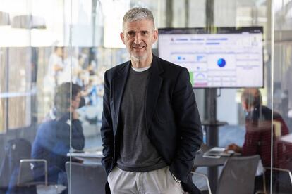 El director de fútbol de la Real Sociedad, Roberto Olabe, la semana pasada en las instalaciones del club.