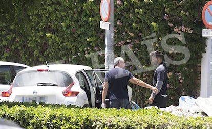 Momento de la detención de Antonio Guerrero, tras conocerse la sentencia del Supremo.