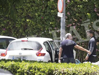 Momento de la detención de Antonio Guerrero, tras conocerse la sentencia del Supremo.