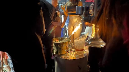 Bengalas discoteca OPIUM de Madrid