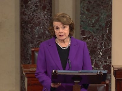 Presidenta do Comitê de Inteligência do Senado, Dianne Feinstein.