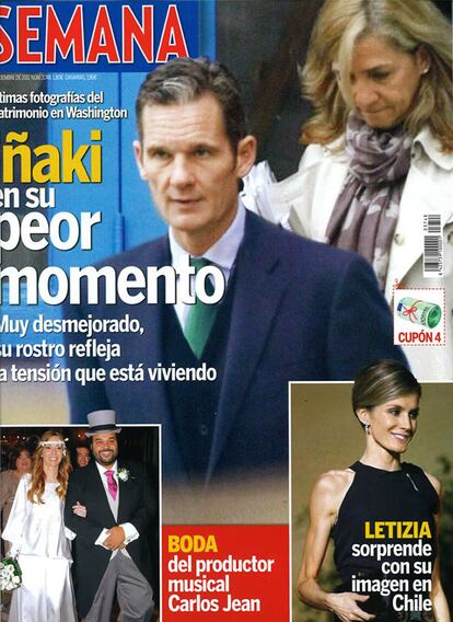 Portada de la revista 'Semana', del 30 de noviembre al 7 de diciembre de 2011.