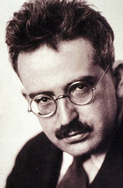 Retrato de Walter Benjamin.