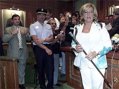 Marisol Yagüe, en su toma de posesión como alcaldesa.