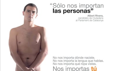 Cartel presentado por el Partido Ciudadanos para la campaña de las elecciones autonómicas en el 2006.