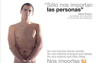 Cartel presentado por el Partido Ciudadanos para la campaña de las elecciones autonómicas en el 2006.
 