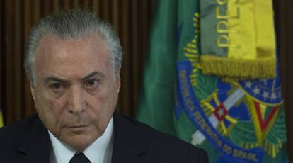 Temer durante reunião no dia 21.