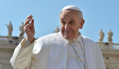 El papa Francisco, este miércoles en el Vaticano.