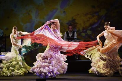 Escena de 'Estampas flamencas', del programa del Ballet Nacional de España para el 'Centenario de Antonio Ruiz Soler'.