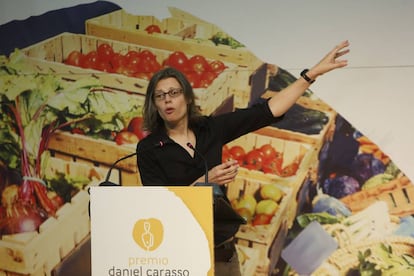 Jane Battersby durante la entrega de Premios de la Fundaci&oacute;n Carasso en Valencia, el pasado 19 de mayo de 2017. 