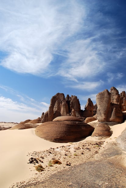 El desierto del Sáhara en Argelia.