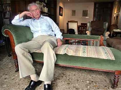 El escritor e historiador Ronald Fraser, en su casa.